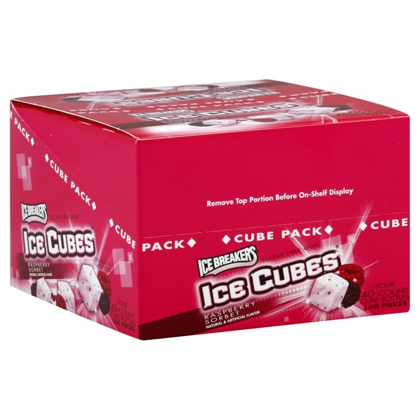 Ice Breakers Gum, Sugar Free, Raspberry Sorbet (40 each) Instacart