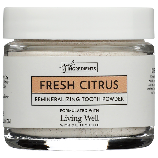 Just Ingredients Fresh Citrus Remineralizing Tooth Powder Same-Day