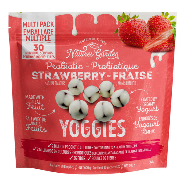 Costco nature s garden probiotic strawberry yoggies yogurt covered