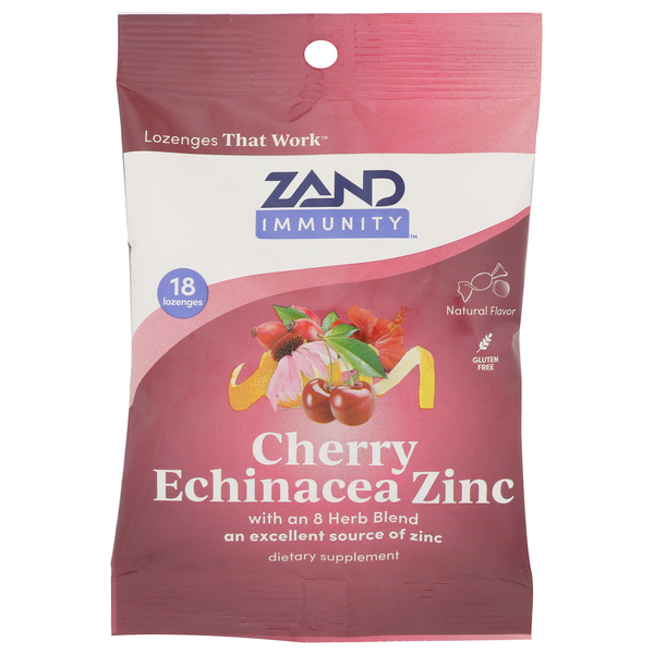 Zand Cherry Echinacea Zinc Immunity Lozenges Same-Day Delivery or