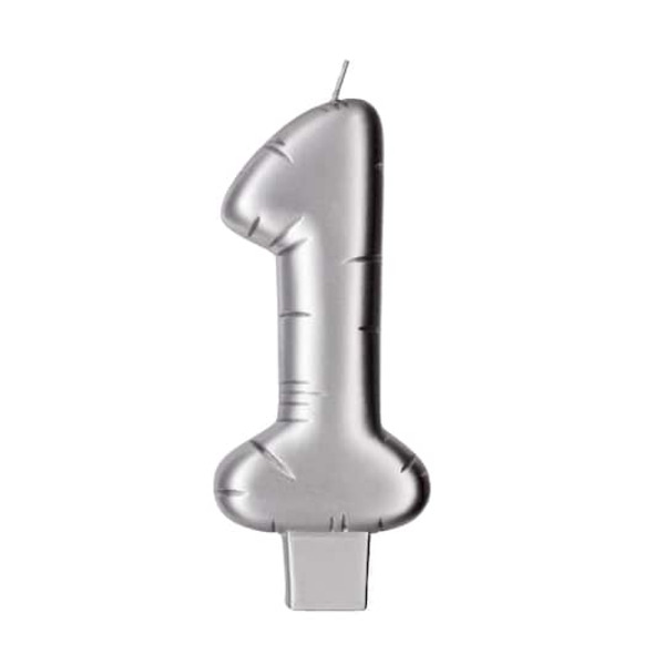 Makery Silver Number Candle