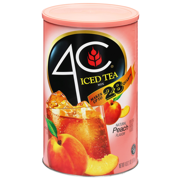 4C Foods Natural Peach Flavor Iced Tea Mix Same-Day Delivery or