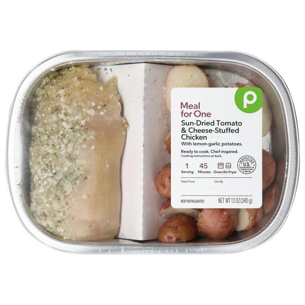 Publix Sun-Dried Tomato & Cheese-Stuffed Chicken, with lemon
