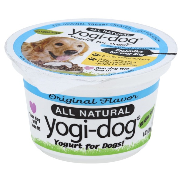 Yogi Dog Yogurt for Dogs, No Added Sugar, Original Flavor (6 oz