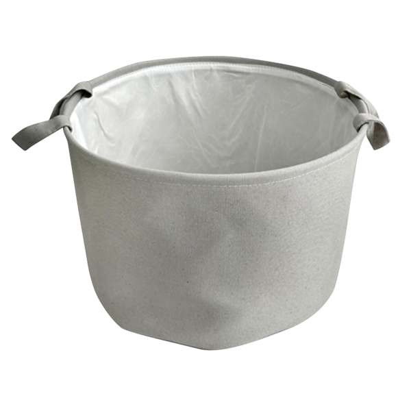 Tiny Dreamers Eva Grey Fabric Storage Baskets, Medium