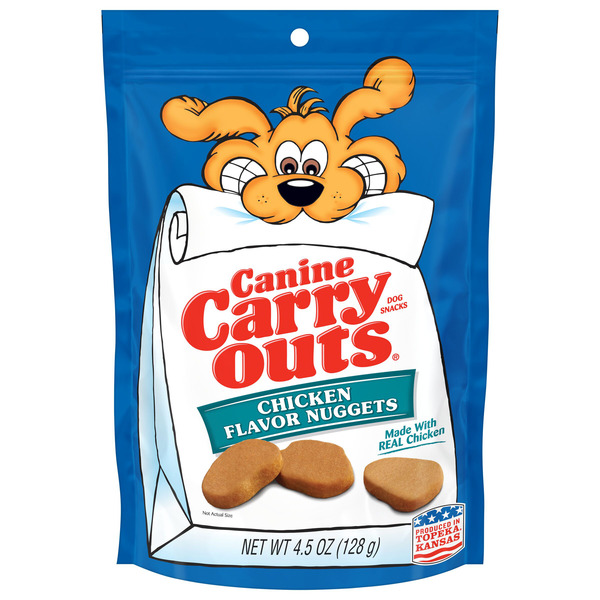 Canine Carry Outs Chicken Flavor Nuggets Dog Snacks,