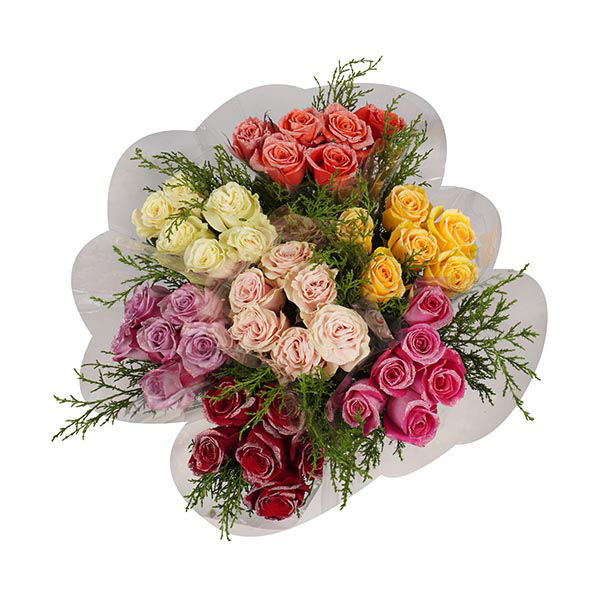 Wegmans Roses Wegmans Glittered Roses, 6 Stems Same-Day Delivery or Pickup | Instacart