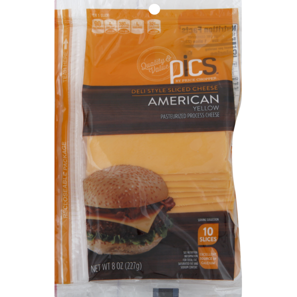 PICS Pics Yellow American Cheese Slices (8 oz) Instacart