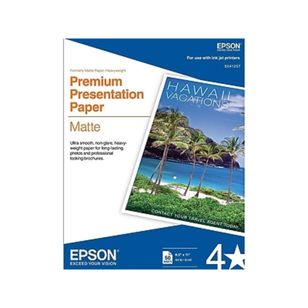 Epson Presentation Paper, Premium, Matte