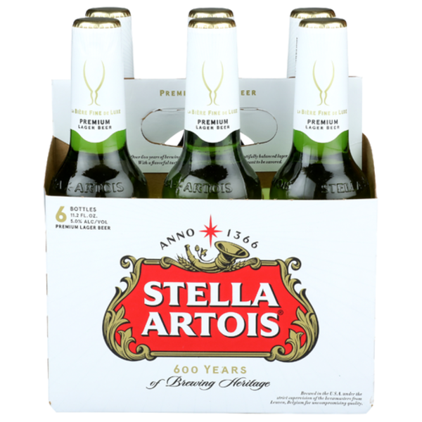 Stella Artois Beer 6 Pack Bottles
