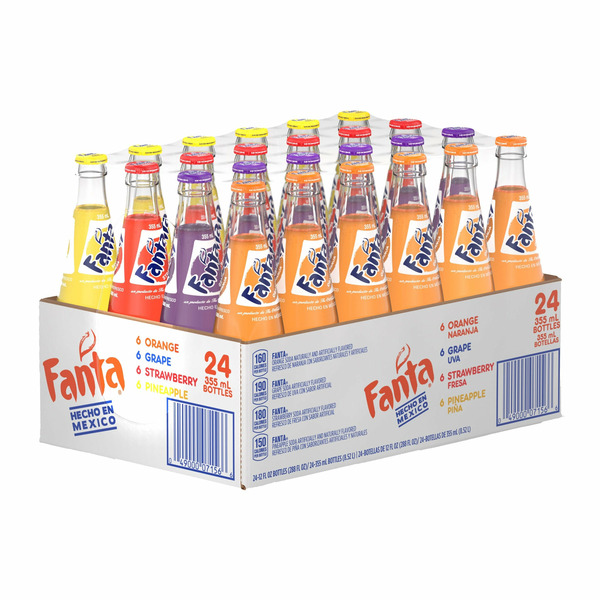 Fanta Soda Variety Pack, 12 fl oz, 24 count