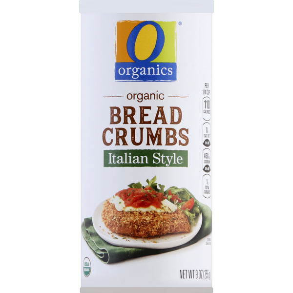 O Olive Oil & Vinegar Bread Crumbs, Italian Style, Organic