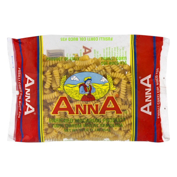 Anna�s Fusilli Corti Col Buco 35 Pasta (16 oz) Instacart