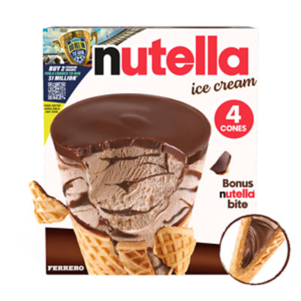 Nutella Ice Cream Cones