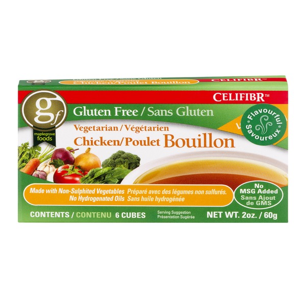 Celifibr Gluten Free Vegetarian Chicken Bouillon Cubes 6 Ct 2 Oz Instacart