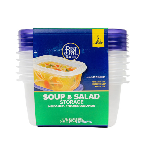 Best Yet Disposable Containers Soup Salad Same-Day Delivery | Gristedes