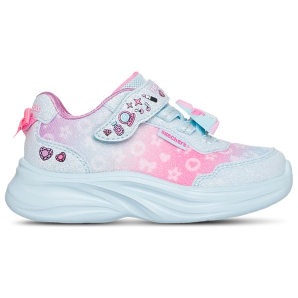 Skechers Girls' Pretty Purses Theme Sneaker, Size 6 - Teal/Pink