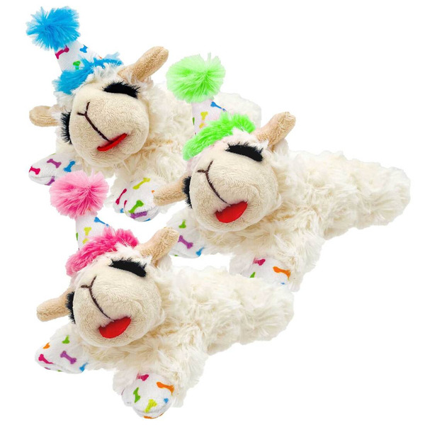 Play On Lamb Chop Birthday Dog Toy - Assorted