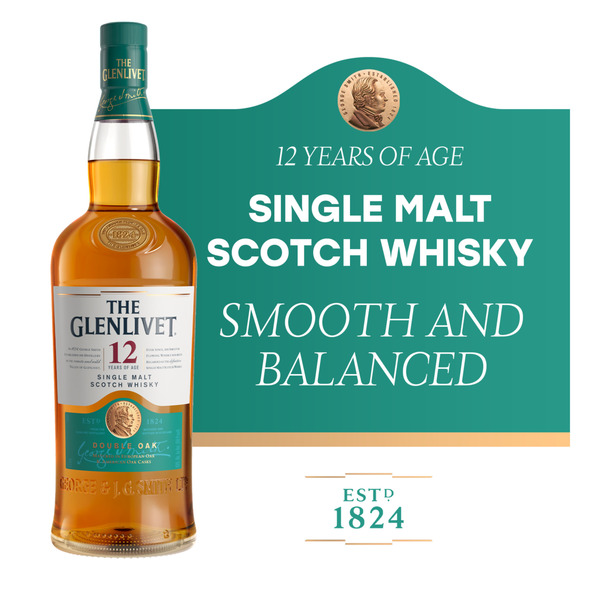 The Glenlivet 12 Year Old Single Malt Scotch Whisky Same-Day