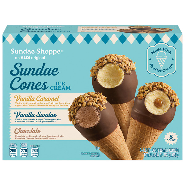 Sundae Shoppe Mixed Sundae Nut Cones