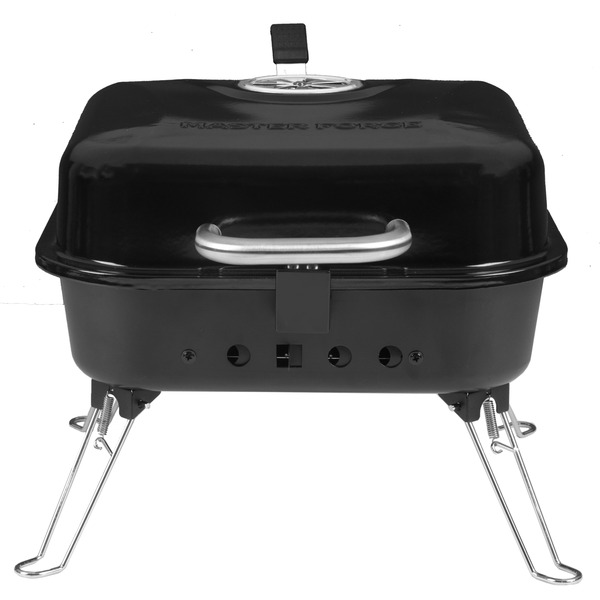 Master Forge Small 206-Sq. in Black Portable Grill