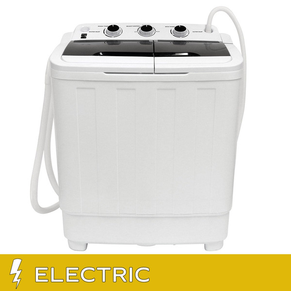 Kenmore 2-in-1 Portable Compact Twin Tub Washer & Spin Dryer, 24 in
