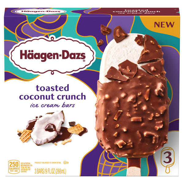 Wegmans Haagen-Dazs Toasted Coconut Crunch Ice Cream Bars Same-Day