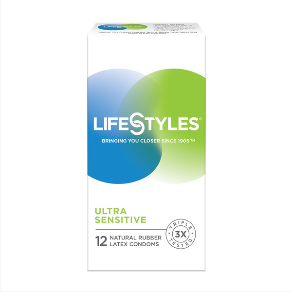durex extra sensitive extra lubricated ultra thin condoms 12ct Trojan Ultra Thin Premium Lubricated Condoms main image 1