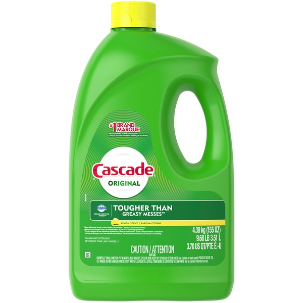 Cascade Dishwasher Detergent Gel, Lemon Scent (155 oz) Instacart