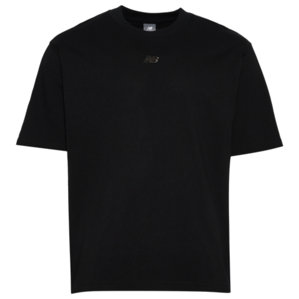 New Balance Men's Oversized Center Chest Emblem Tonal T-Shirt, XL - Black