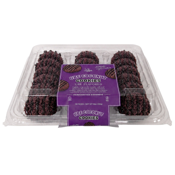 Lily's Cookies Ube Coconut Cookies, 1 oz, 18-count