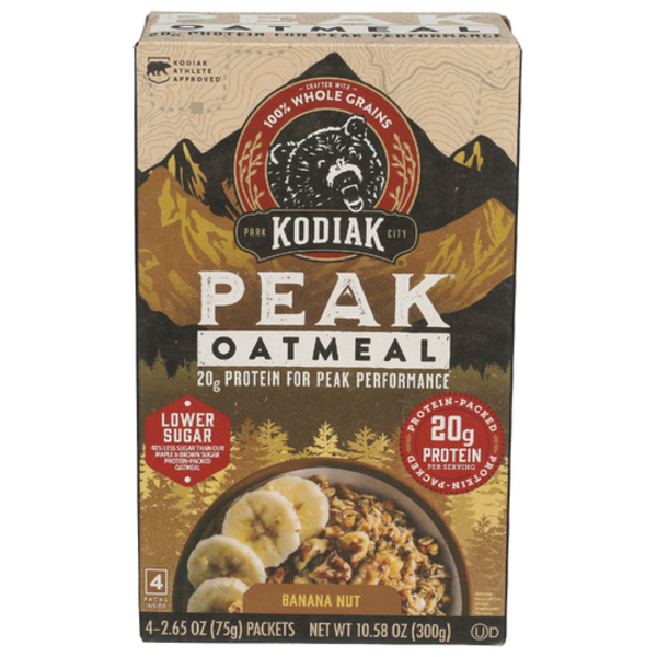 Kodiak Cakes Banana Nut Peak Oatmeal 4 Pack