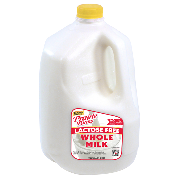 Prairie Farms Lactose Free Whole Milk Same-Day Delivery or Pickup