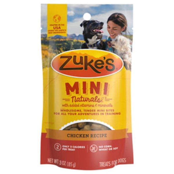 Zuke's Mini Naturals Dog Training Treats for Dogs of All Sizes, Pet Treats made with Real Chicken