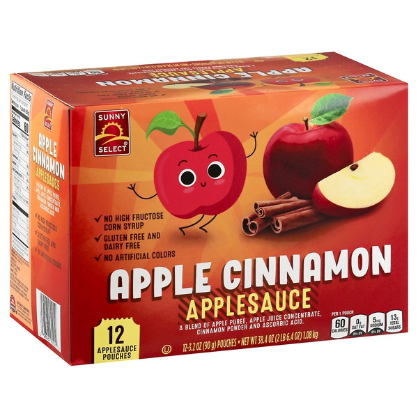 Sunny Select Applesauce, Apple Cinnamon Same-Day Delivery or