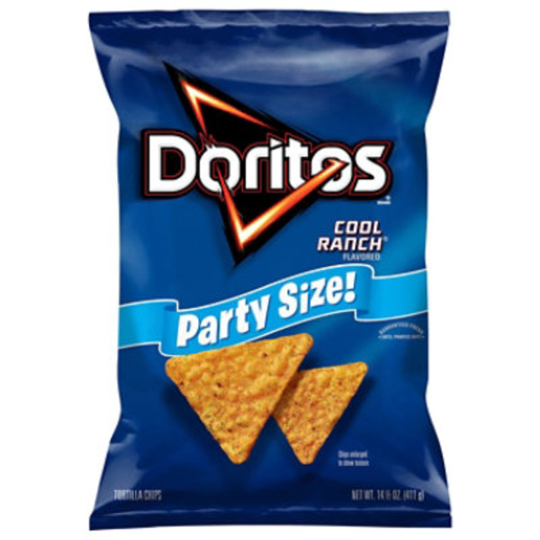 Doritos Tortilla Chips Cool Ranch Flavored 14 1/2 Oz
