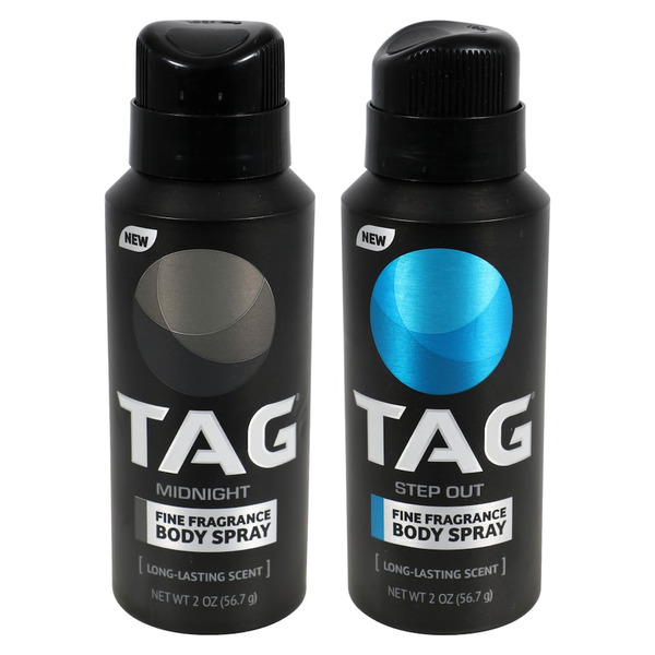 TAG Midnight & Step Out Fine Fragrance Body Spray Same-Day