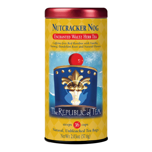 World Market The Republic of Tea Nutcracker Nog Herbal Tea 36 Count