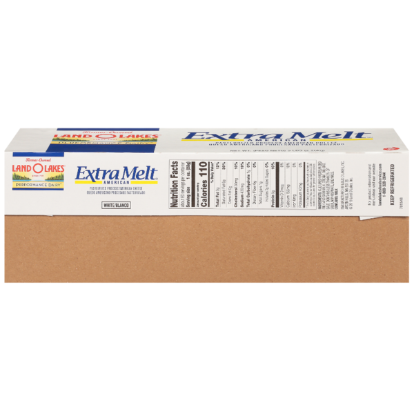 Land O Lakes - Extra Melt, American Cheese Loaf, White - 5 lb