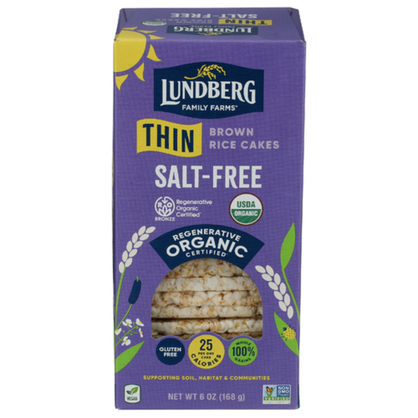Lundberg Organic Salt Free Brown Rice Thin Stackers