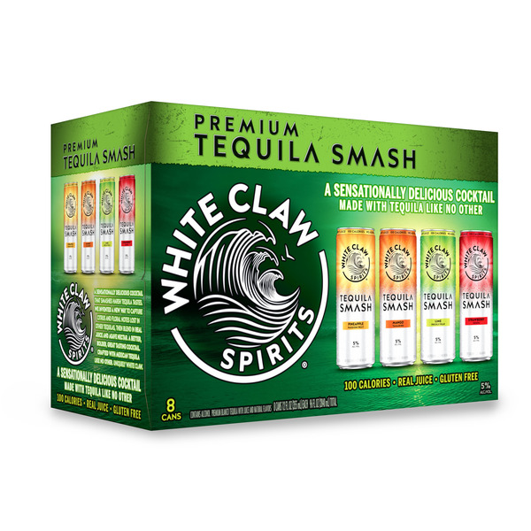 White Claw Spirits RTD Tequila Smash Variety Pack, 8 Pack, 12 fl