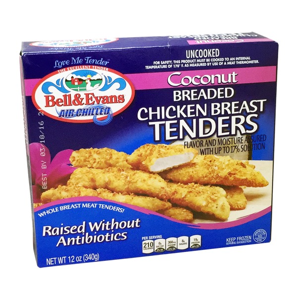 Bell & Evans Coconut Breaded Chicken Breast Tenders from Sunset Foods