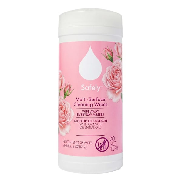 National Brand 75-Count Rose Scent Cleaning Wipes