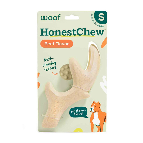 Woof Honestchew Antler Dog Toy, Small