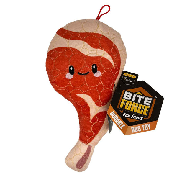 Bite Force Durable Steak Dog Toy Built with Kevlar