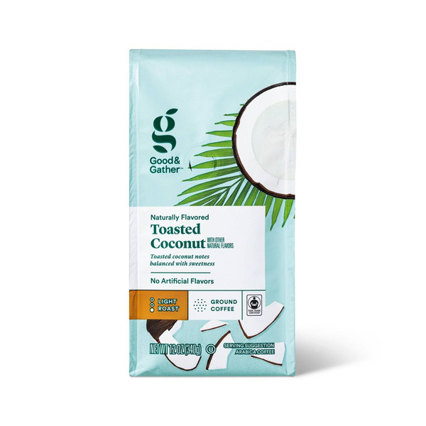 Good & Gather Light Roast Toasted Coconut Arabica Ground Coffee