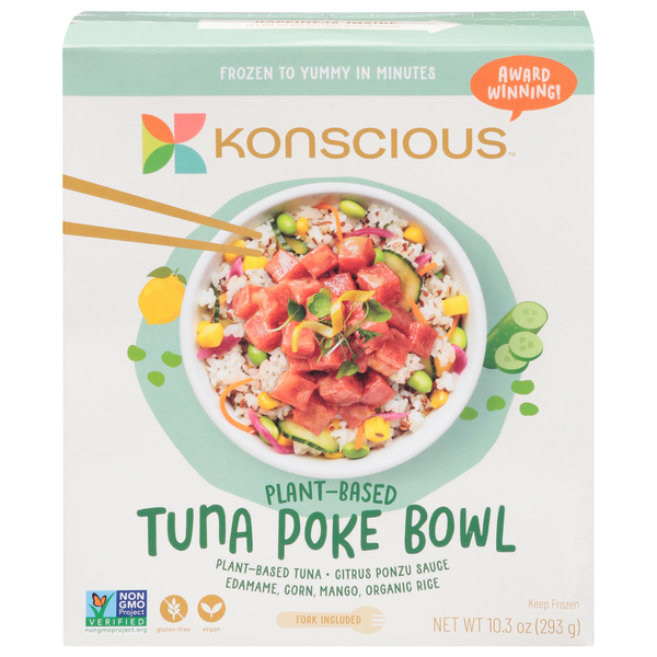 Konscious Tuna Poke Bowl, Plant-Based