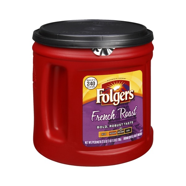 Folgers French Roast MedDark Ground Coffee (27.8 oz) Instacart