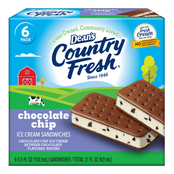 Country Fresh Chocolate Chip Ice Cream Sandwiches Same-Day