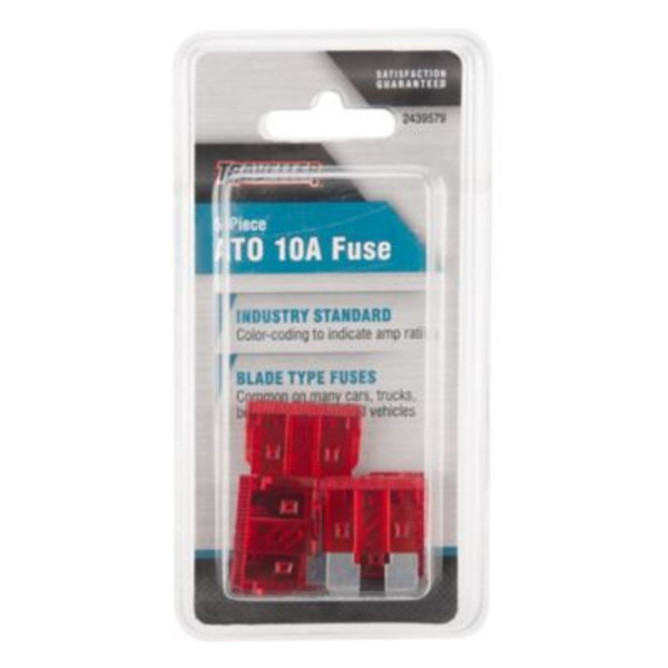 Traveller ATO 10A Blade Fuses, 5 pc.